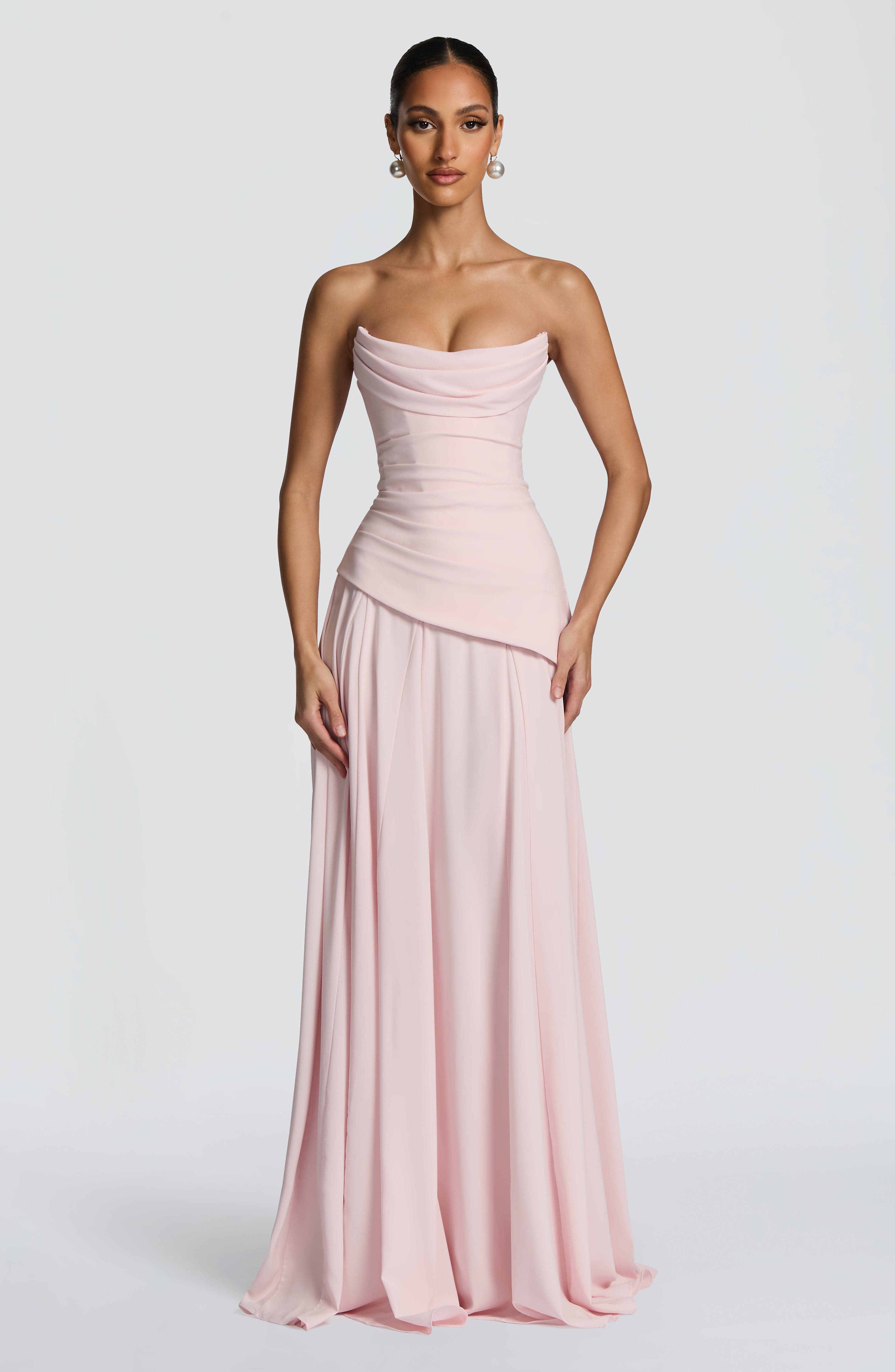 Patricia Maxi Elbise - Pembe