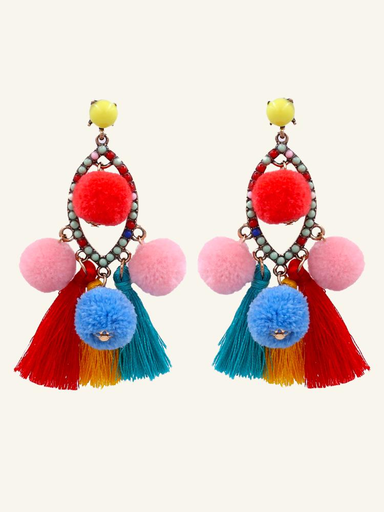 Pom Pom Püskül Küpe