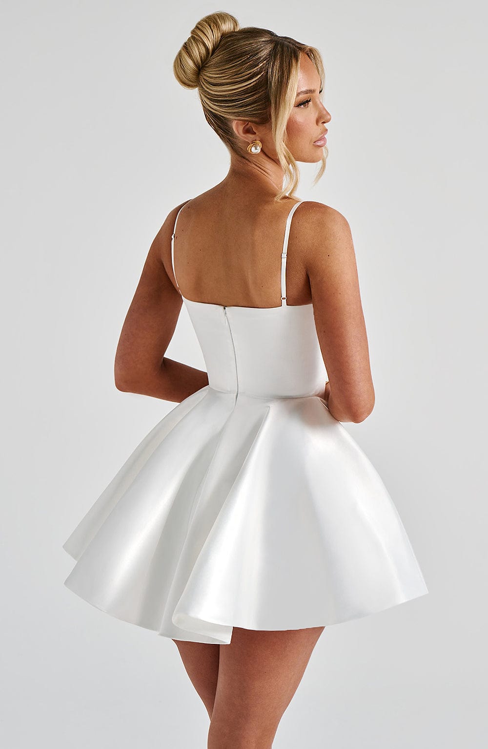 Poppy Mini Elbise - Fildişi