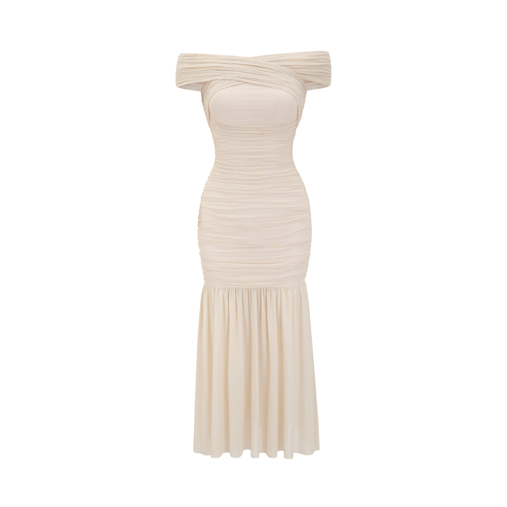 Rapunzel file midi elbise