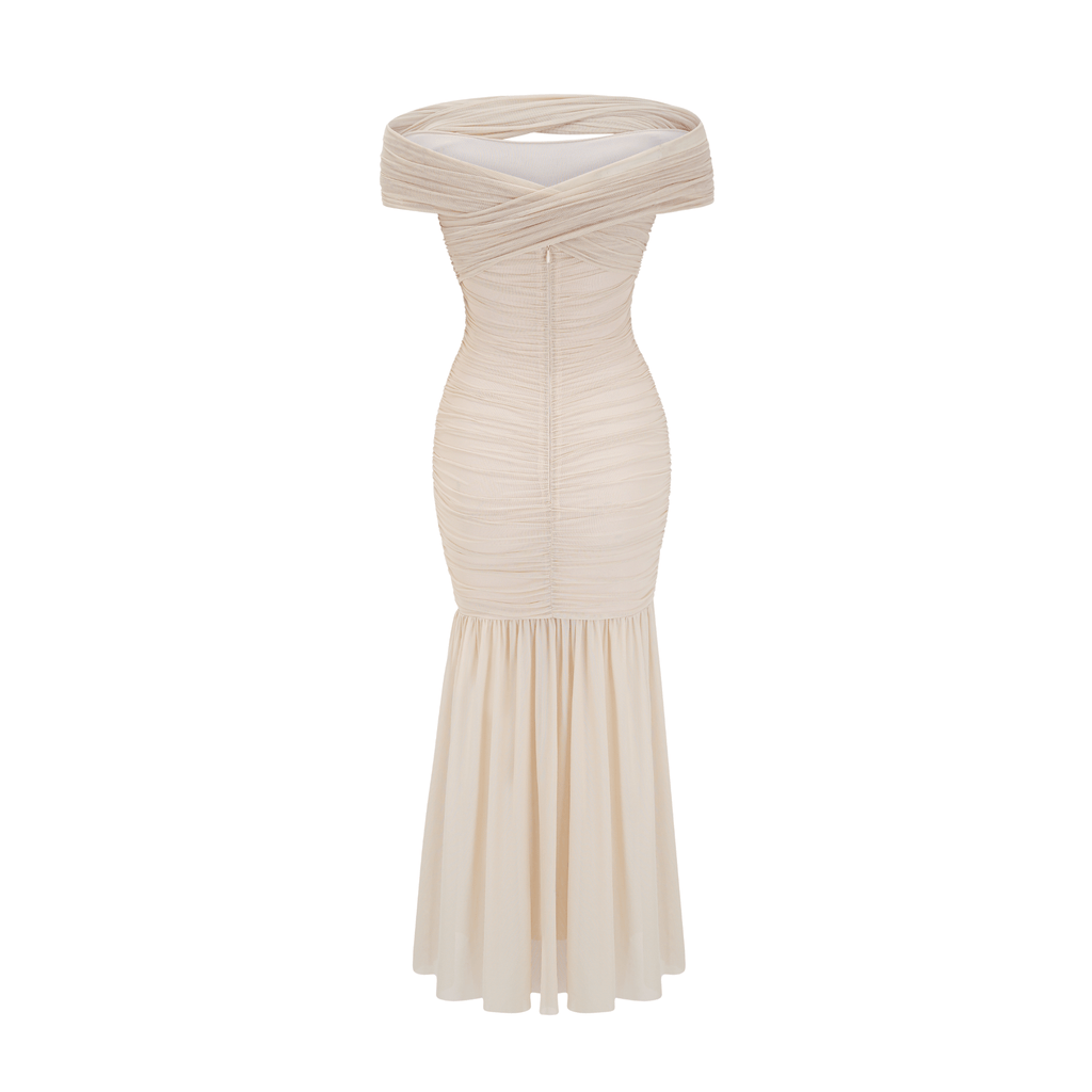 Rapunzel file midi elbise