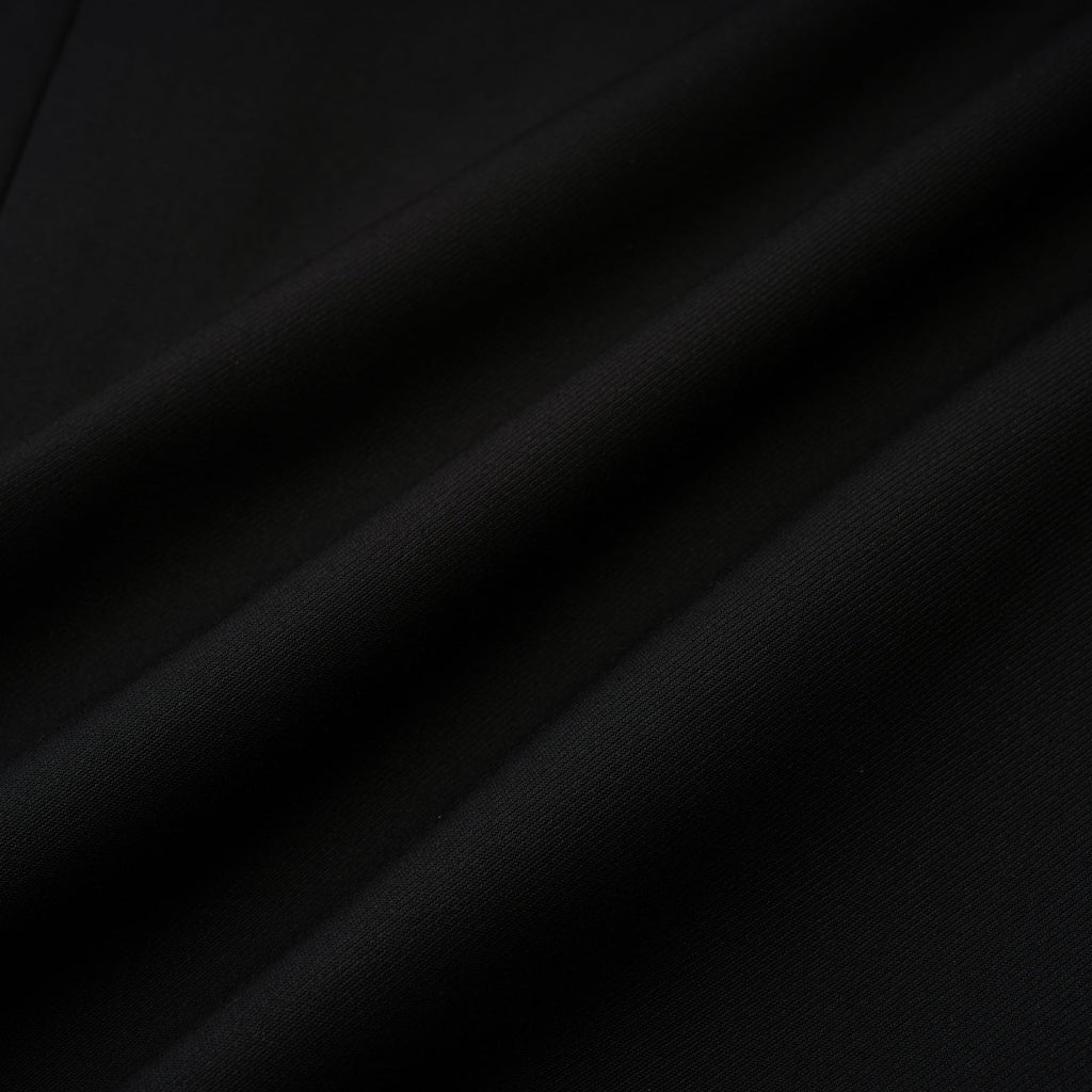 Renée Siyah Bol Kesim Tek Düğmeli Yün Blazer