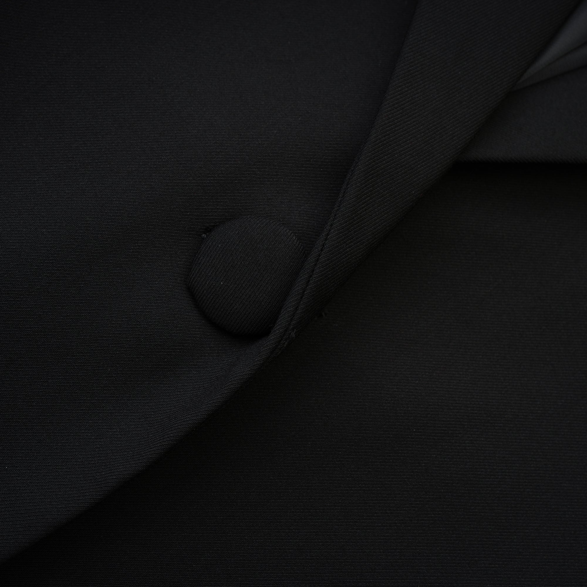 Renée Siyah Bol Kesim Tek Düğmeli Yün Blazer