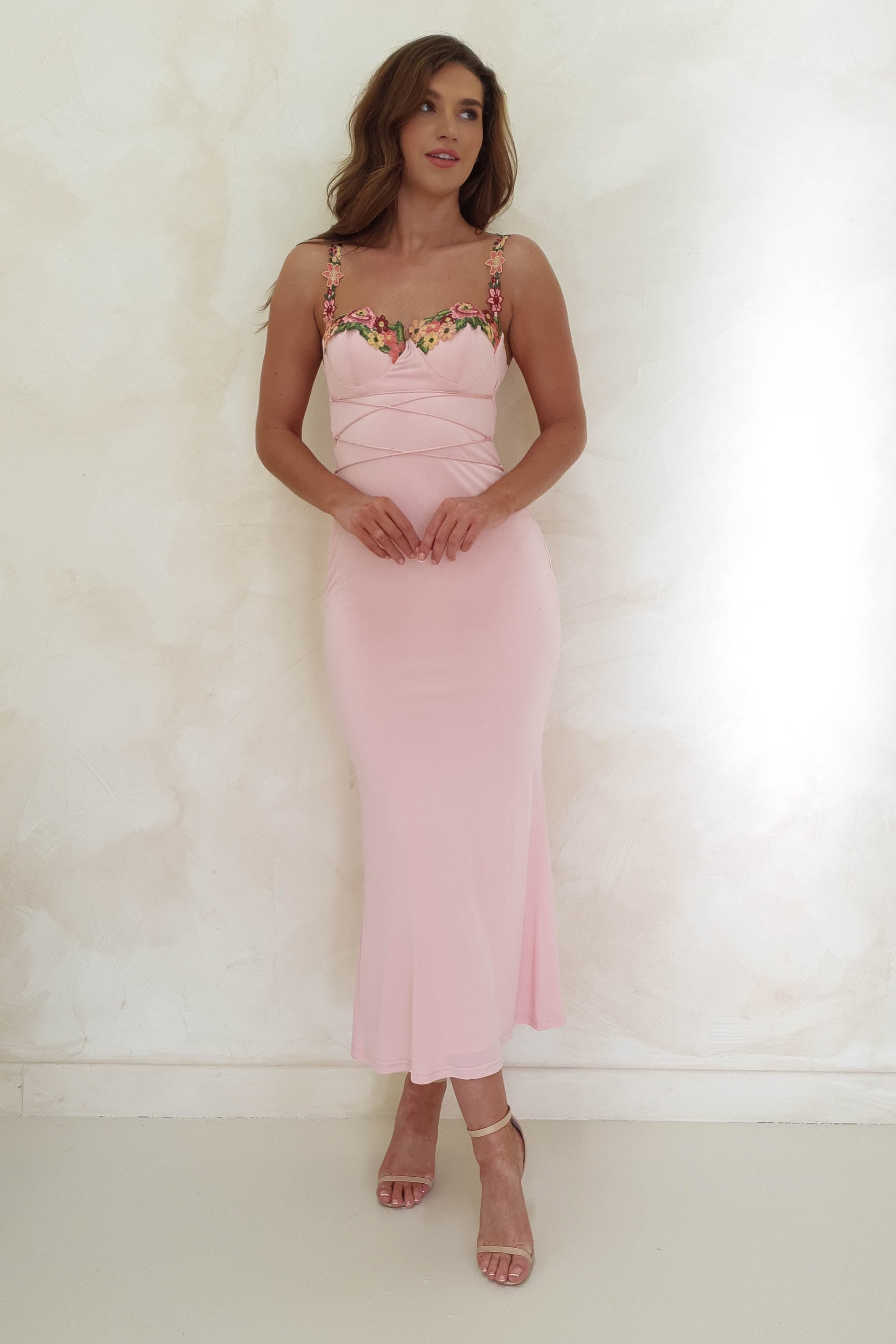Rowan Bodycon Maxi Elbise | Bebek Pembesi
