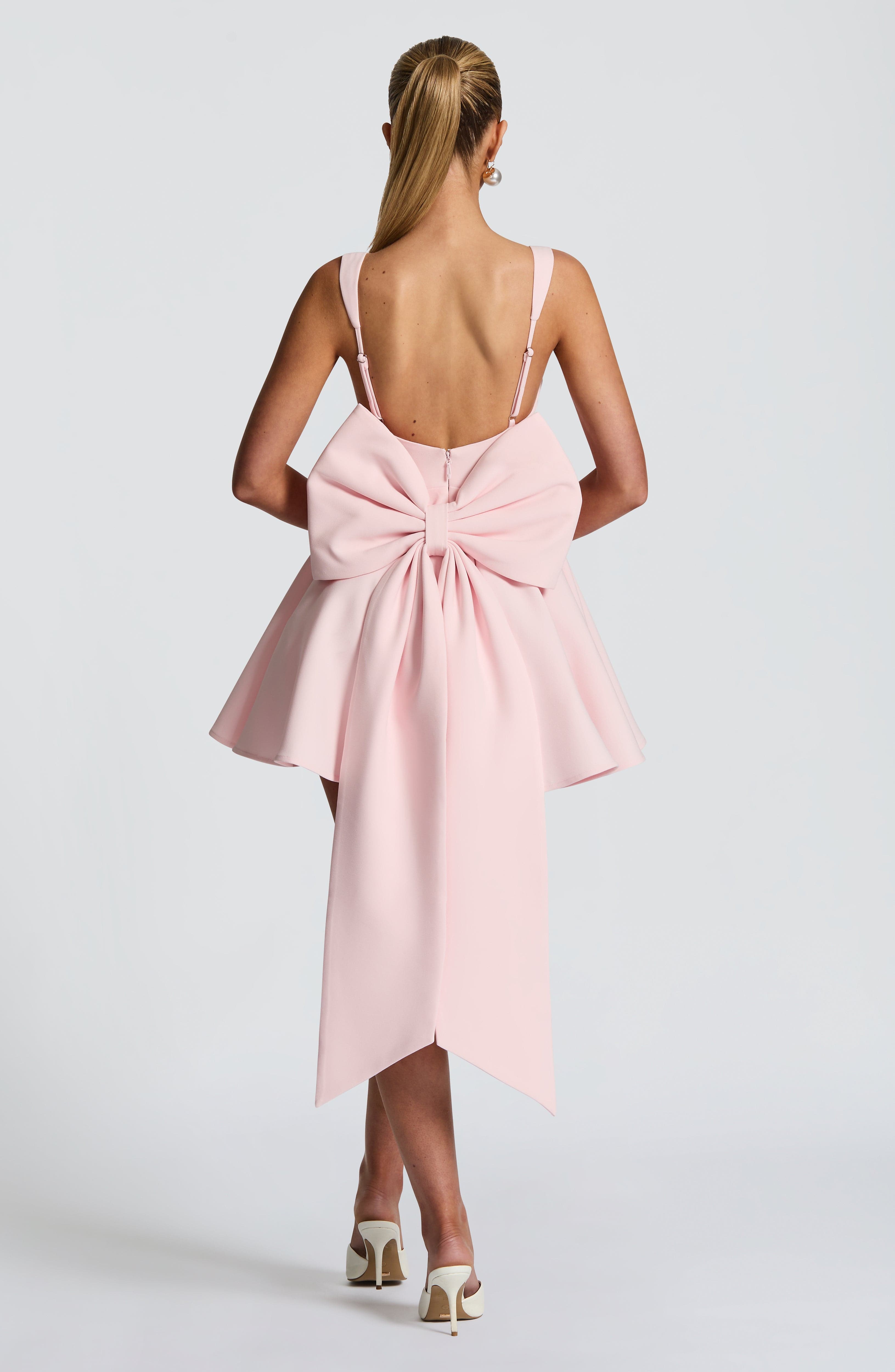 Rue Mini Elbise - Pembe
