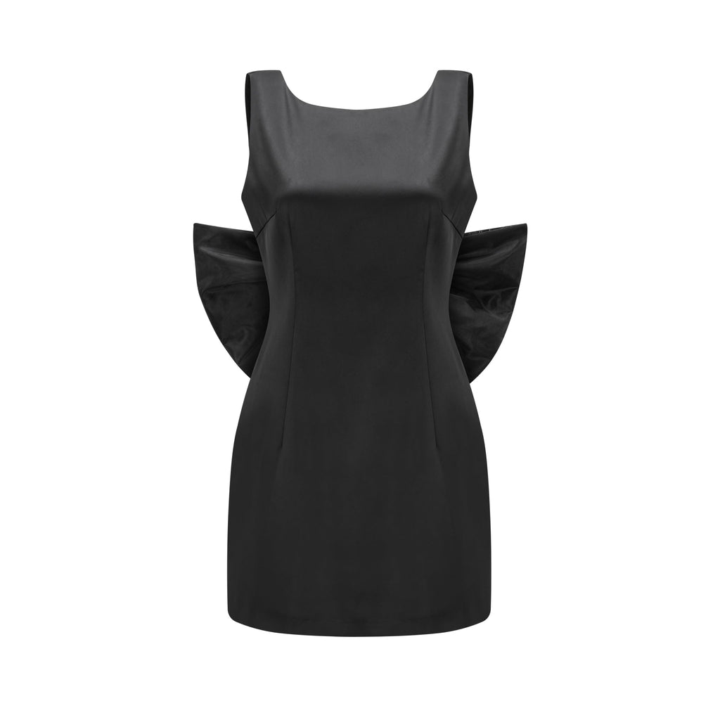 Sadiye fiyonklu mini elbise