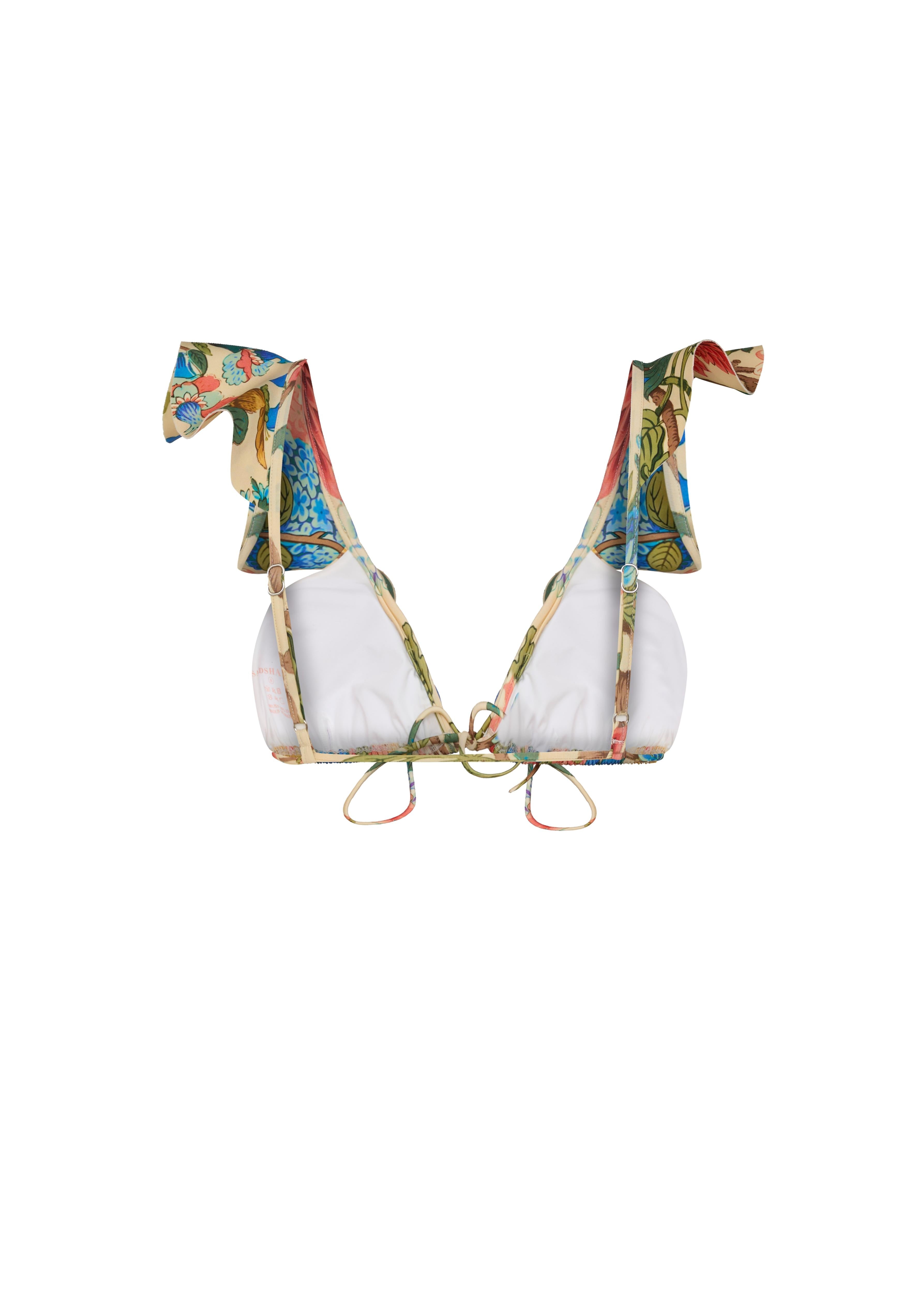 Azra Fırfırlı Üçgen Bikini Üstü Liora
