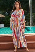 Sibley Soyut V Yaka Maxi Kaftan