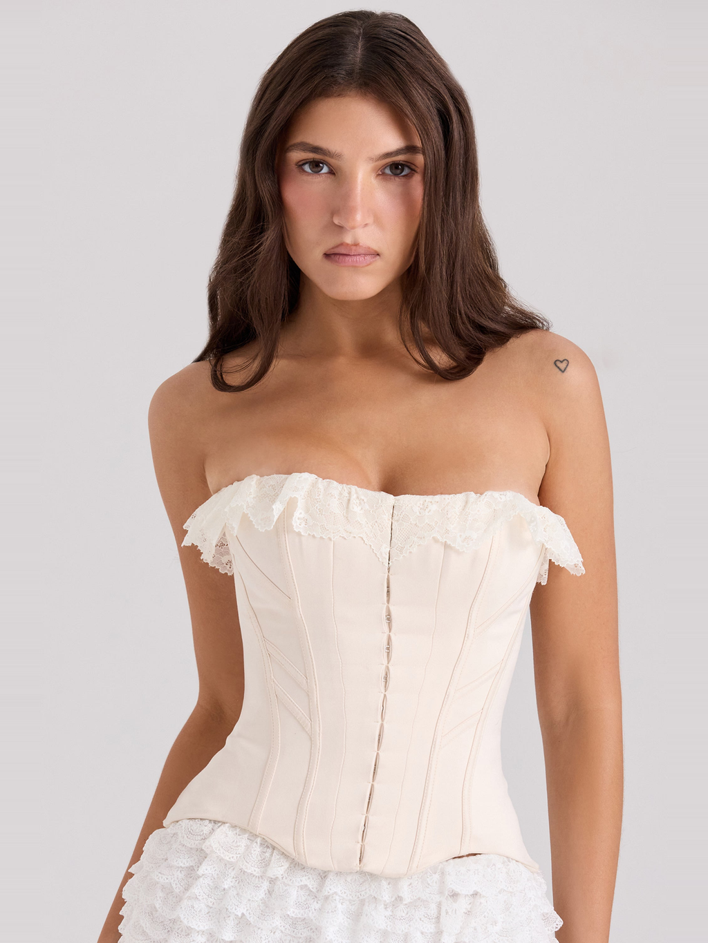 Straplez Dantel Korse