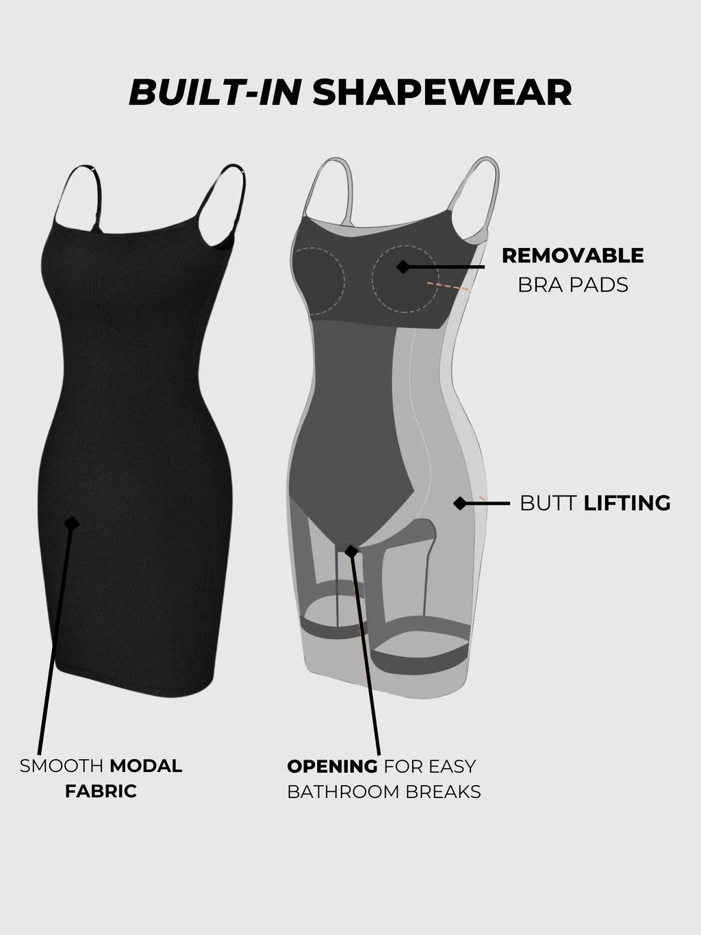 Sofie shapewear Midi Elbise