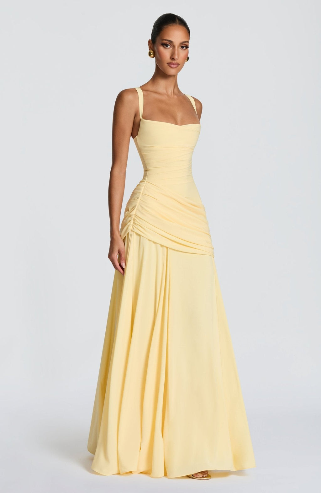 Sura Maxi Elbise - Limon