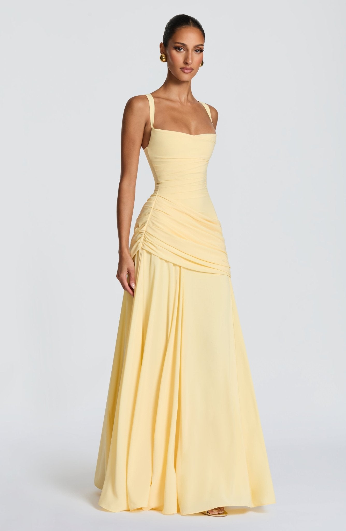 Sura Maxi Elbise - Limon