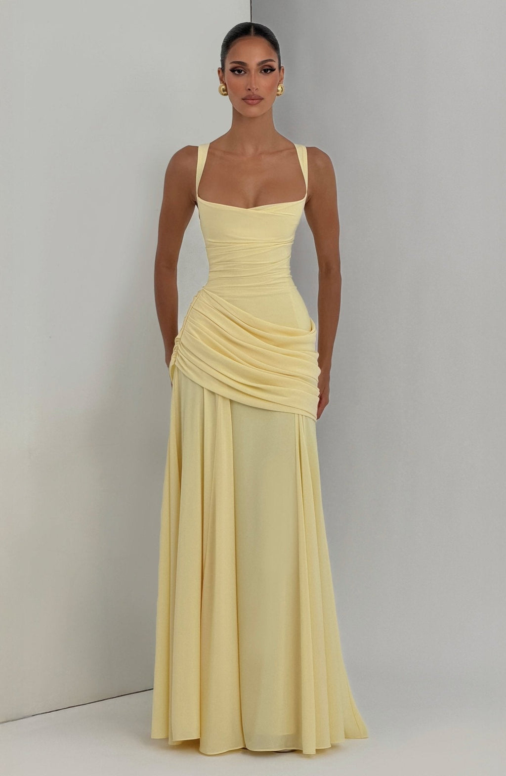 Sura Maxi Elbise - Limon