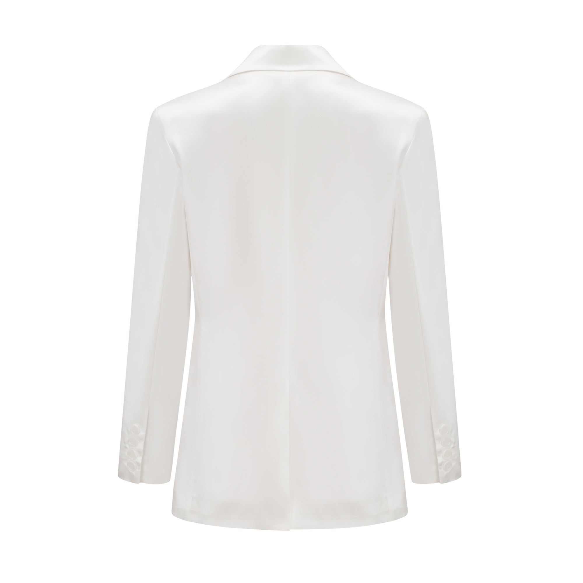 Sylvie Beyaz Kruvaze Blazer