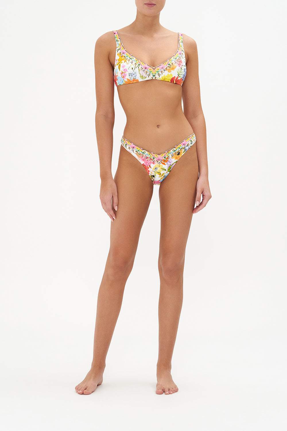 Thalia Baskılı Üçlü Bikini Takımı