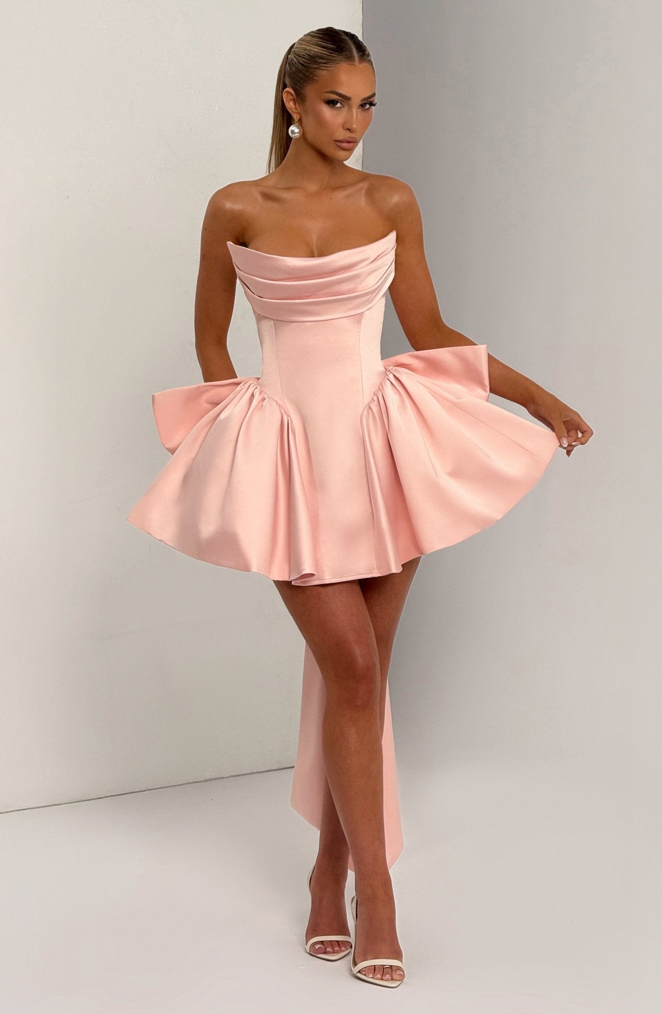 Trinity Mini Elbise - Pembe
