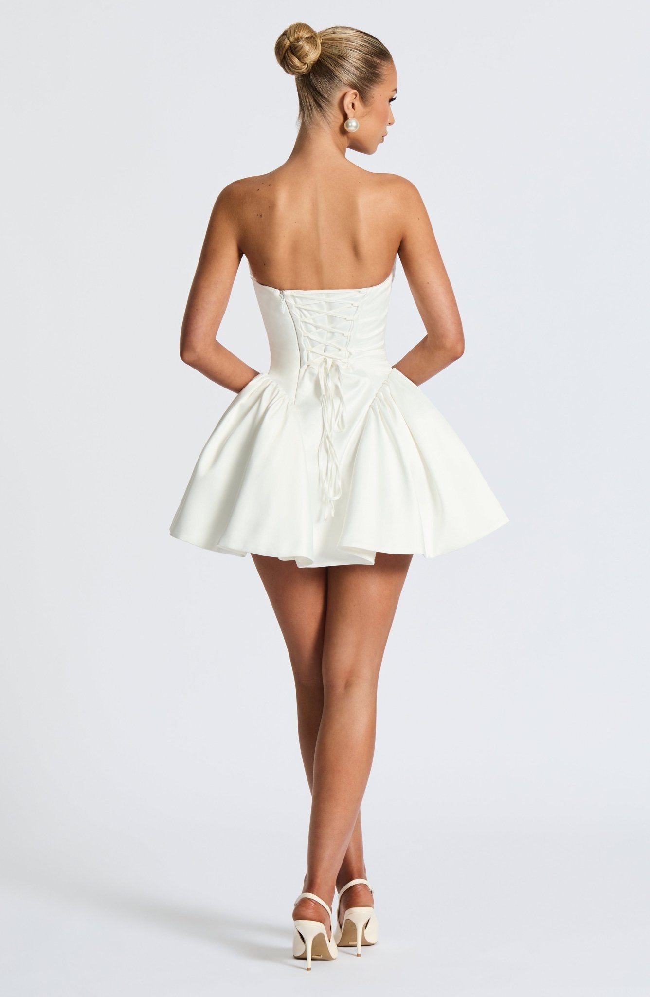 Trinity Mini Elbise - Fildişi