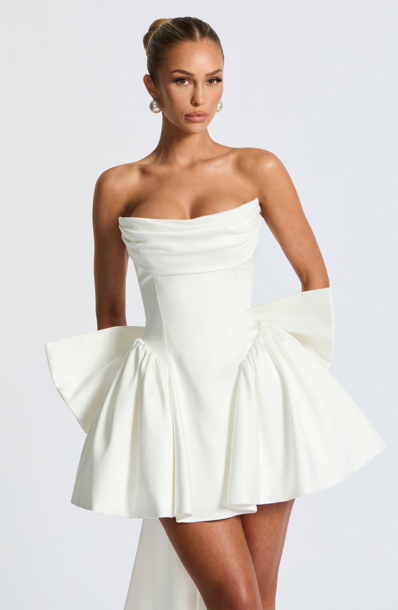 Trinity Mini Elbise - Fildişi