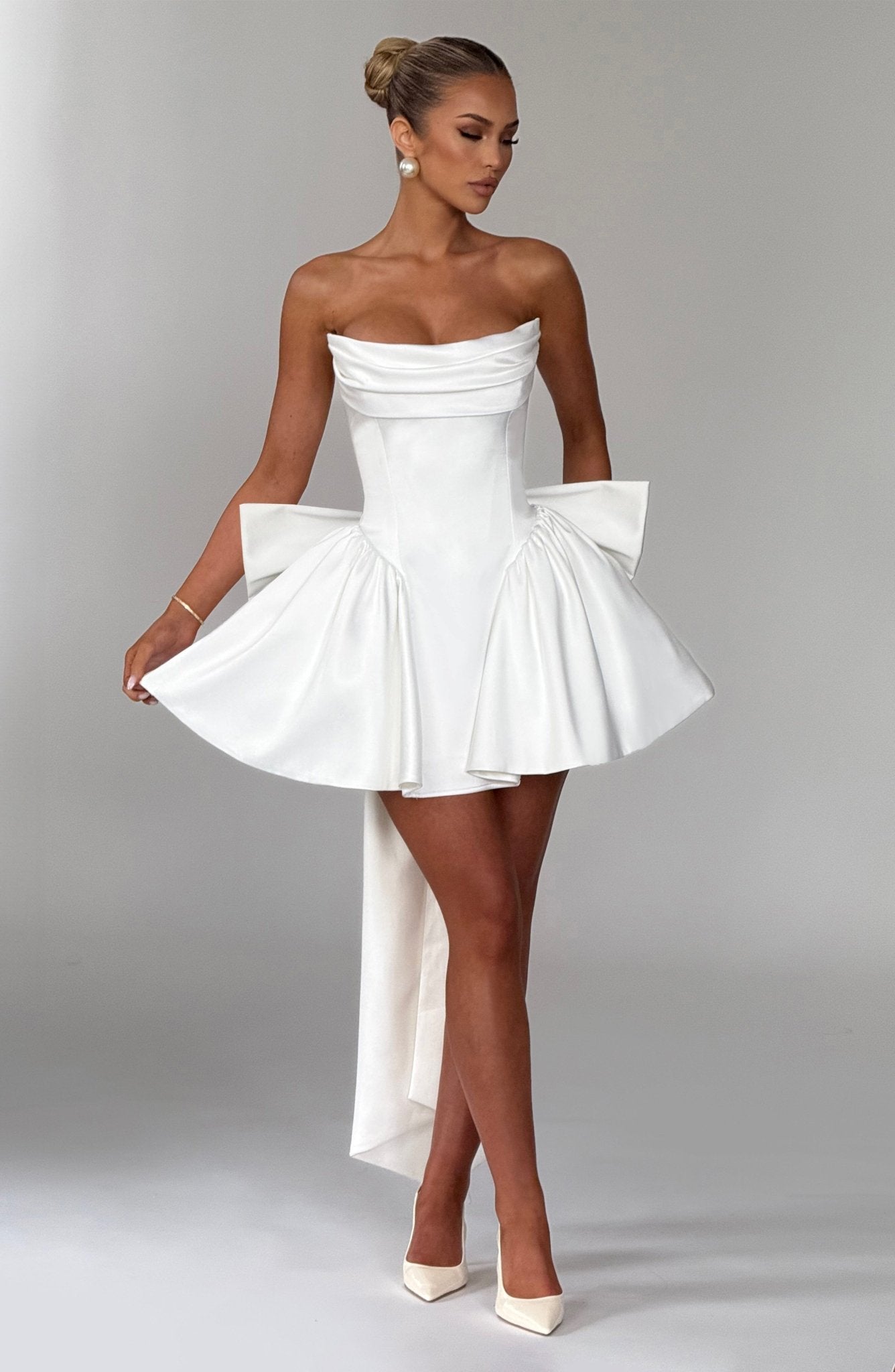 Trinity Mini Elbise - Fildişi