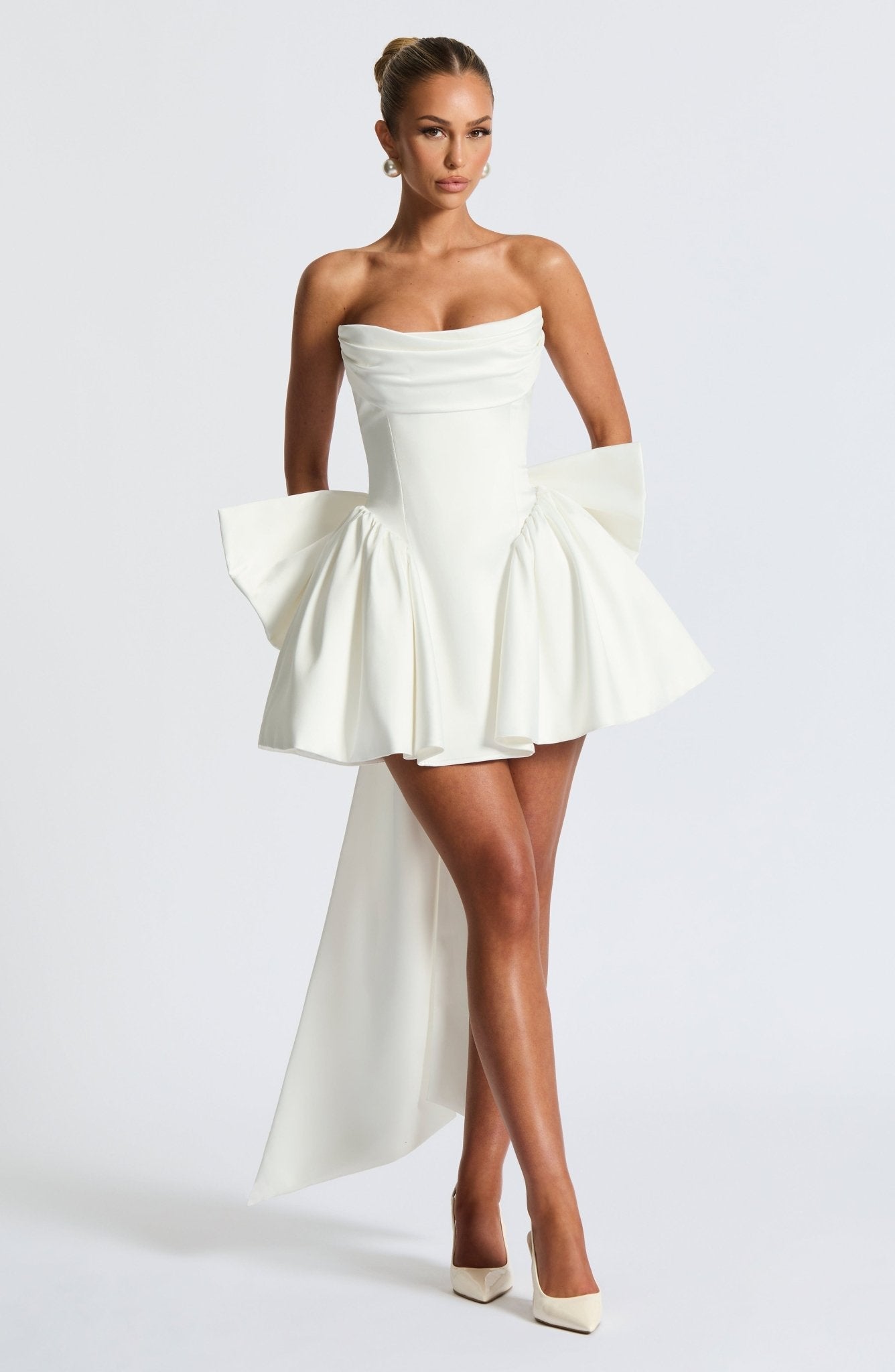 Trinity Mini Elbise - Fildişi
