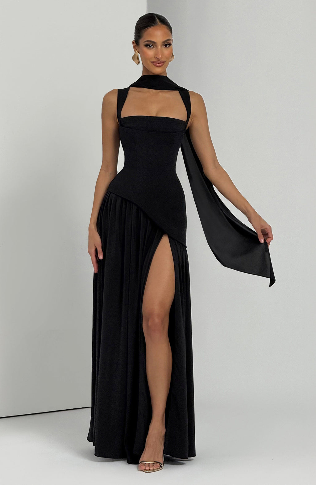 Tullulah Maxi Elbise - Siyah