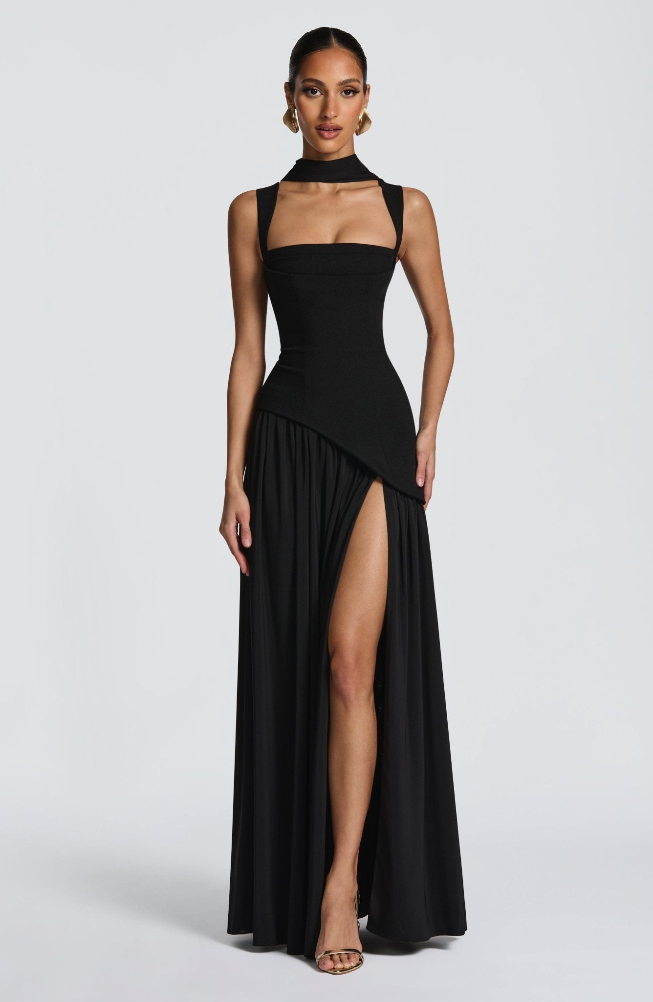 Tullulah Maxi Elbise - Siyah