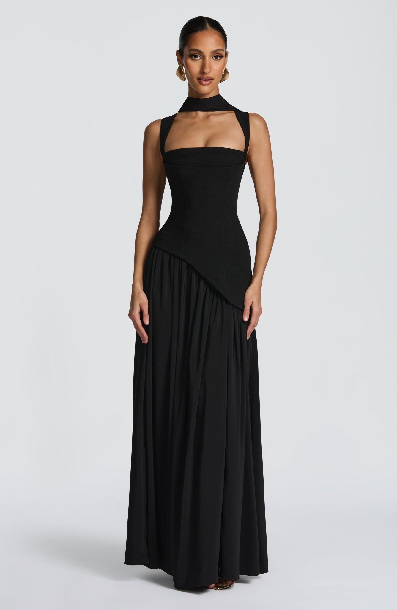 Tullulah Maxi Elbise - Siyah