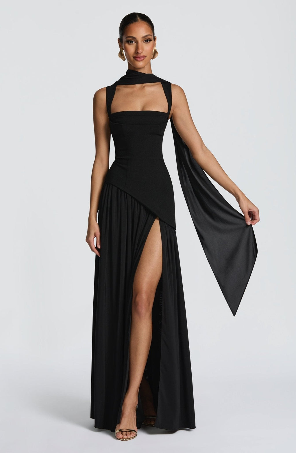 Tullulah Maxi Elbise - Siyah