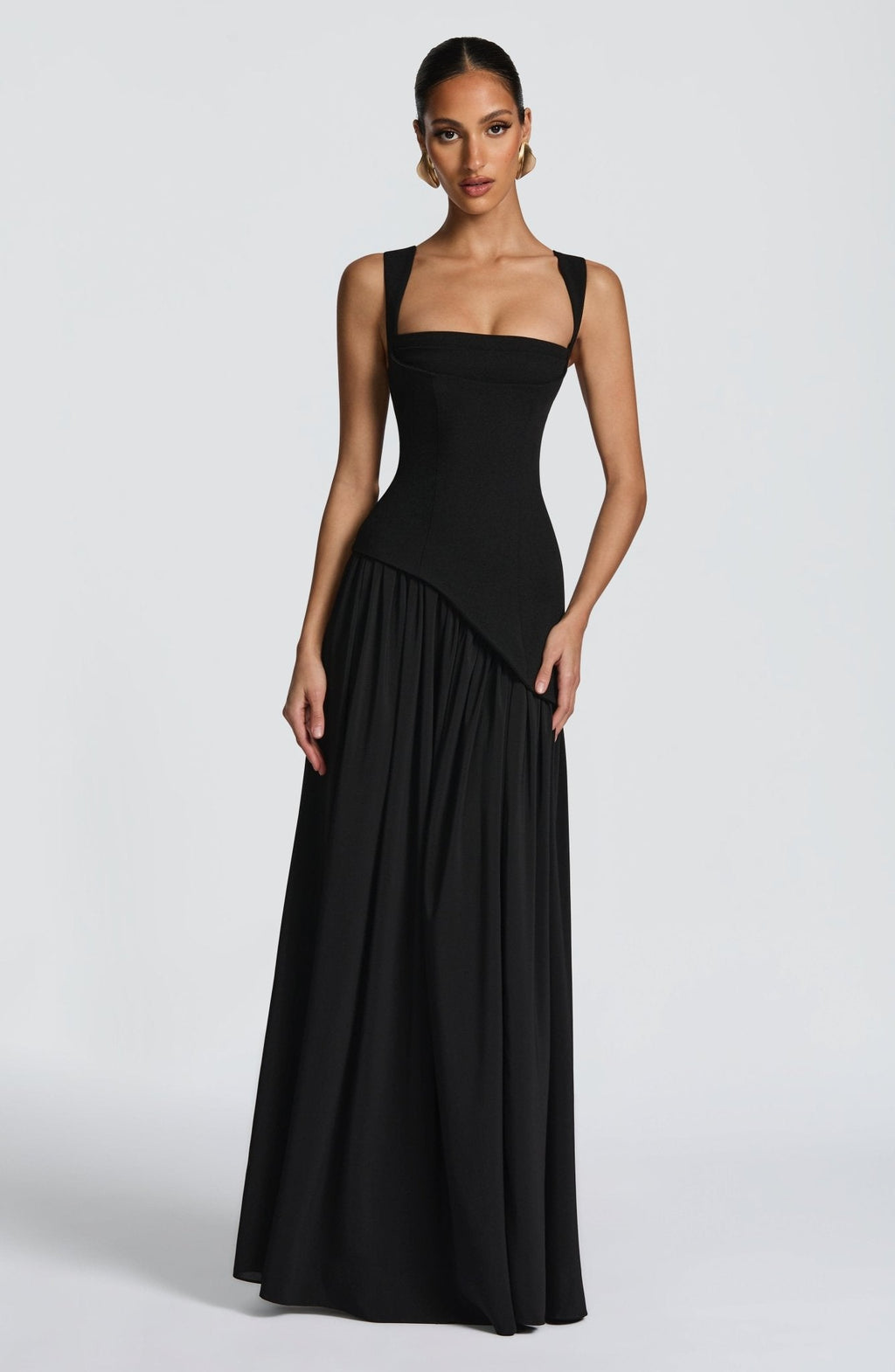 Tullulah Maxi Elbise - Siyah