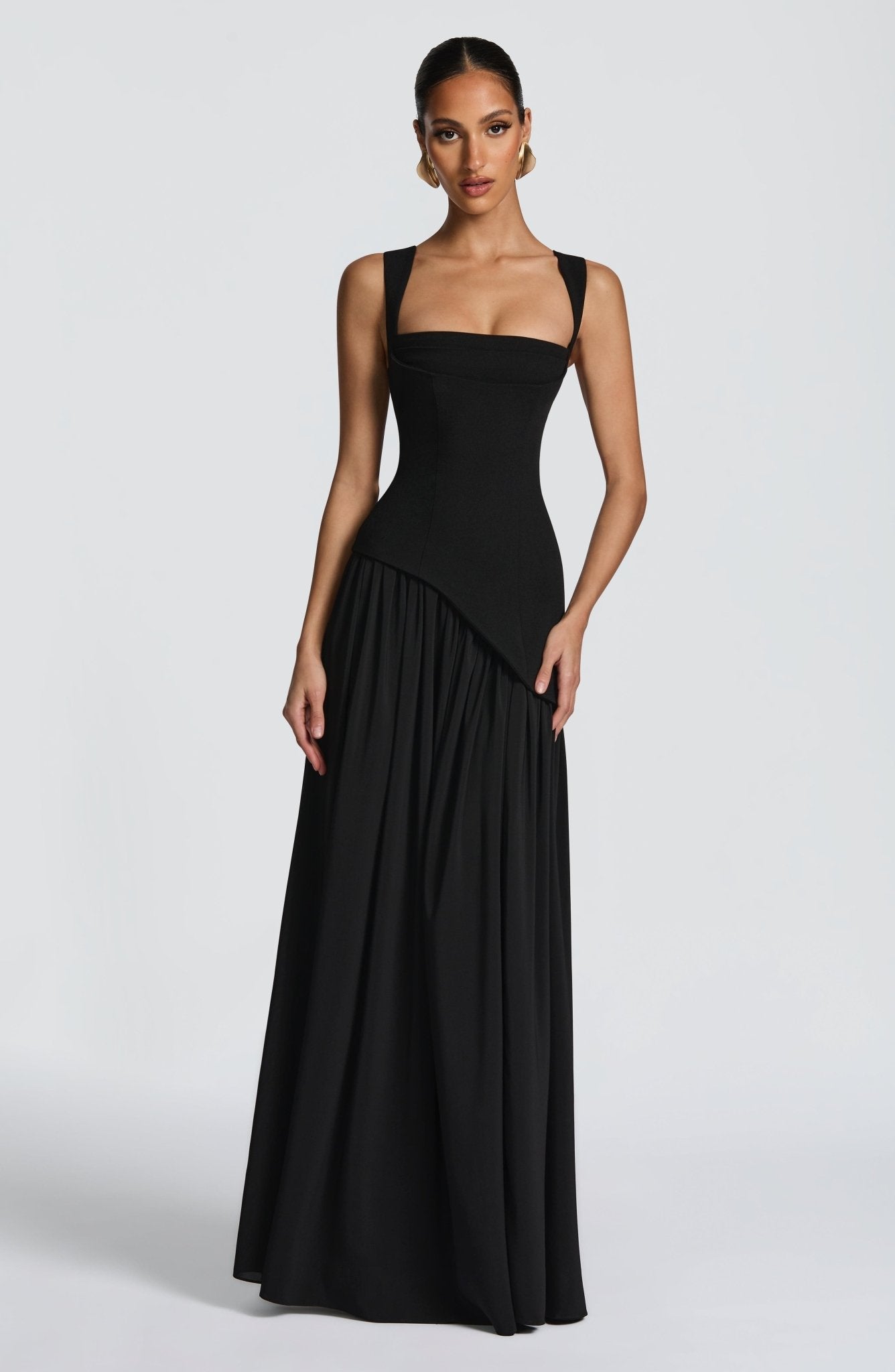Tullulah Maxi Elbise - Siyah