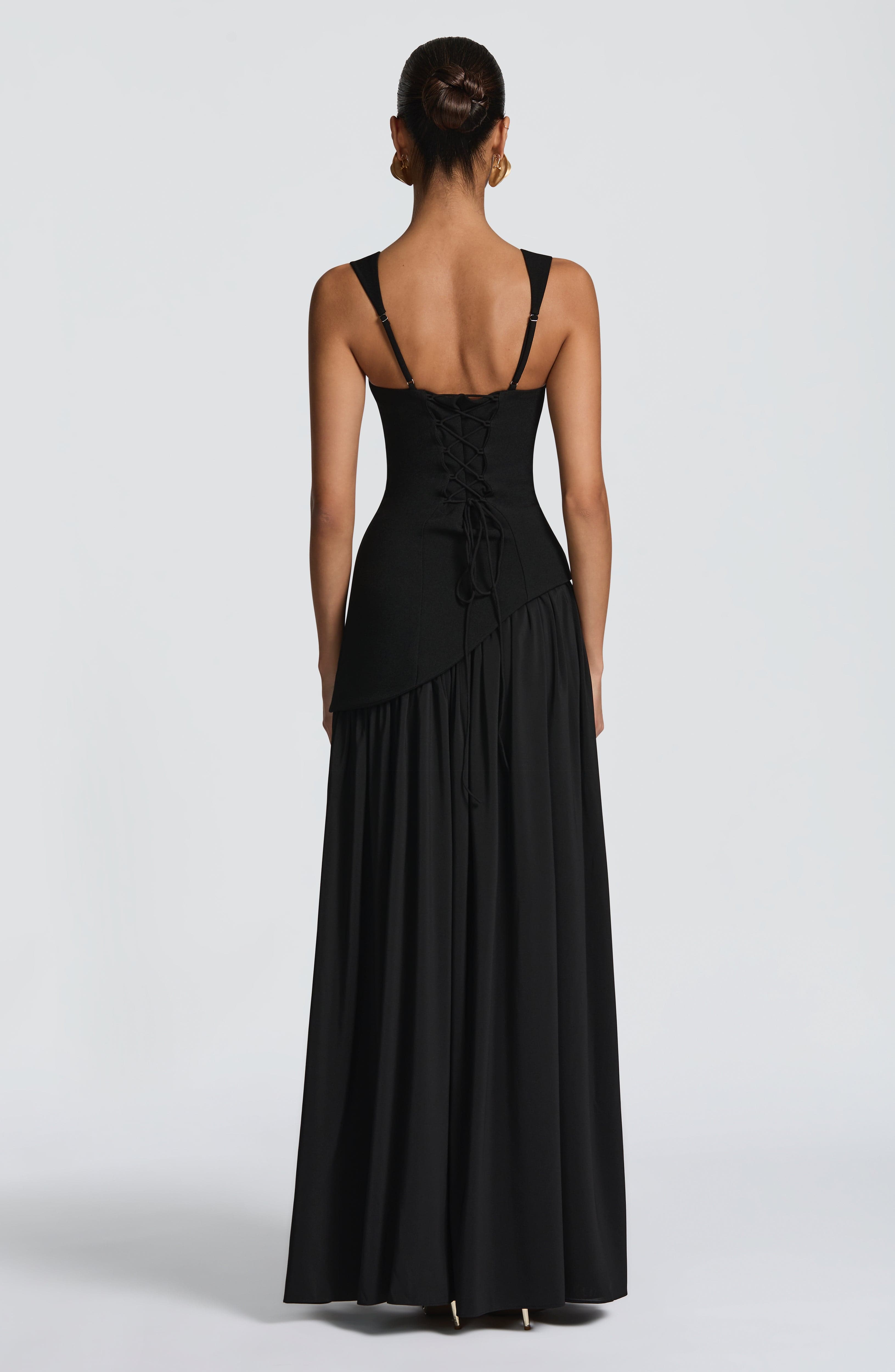 Tullulah Maxi Elbise - Siyah
