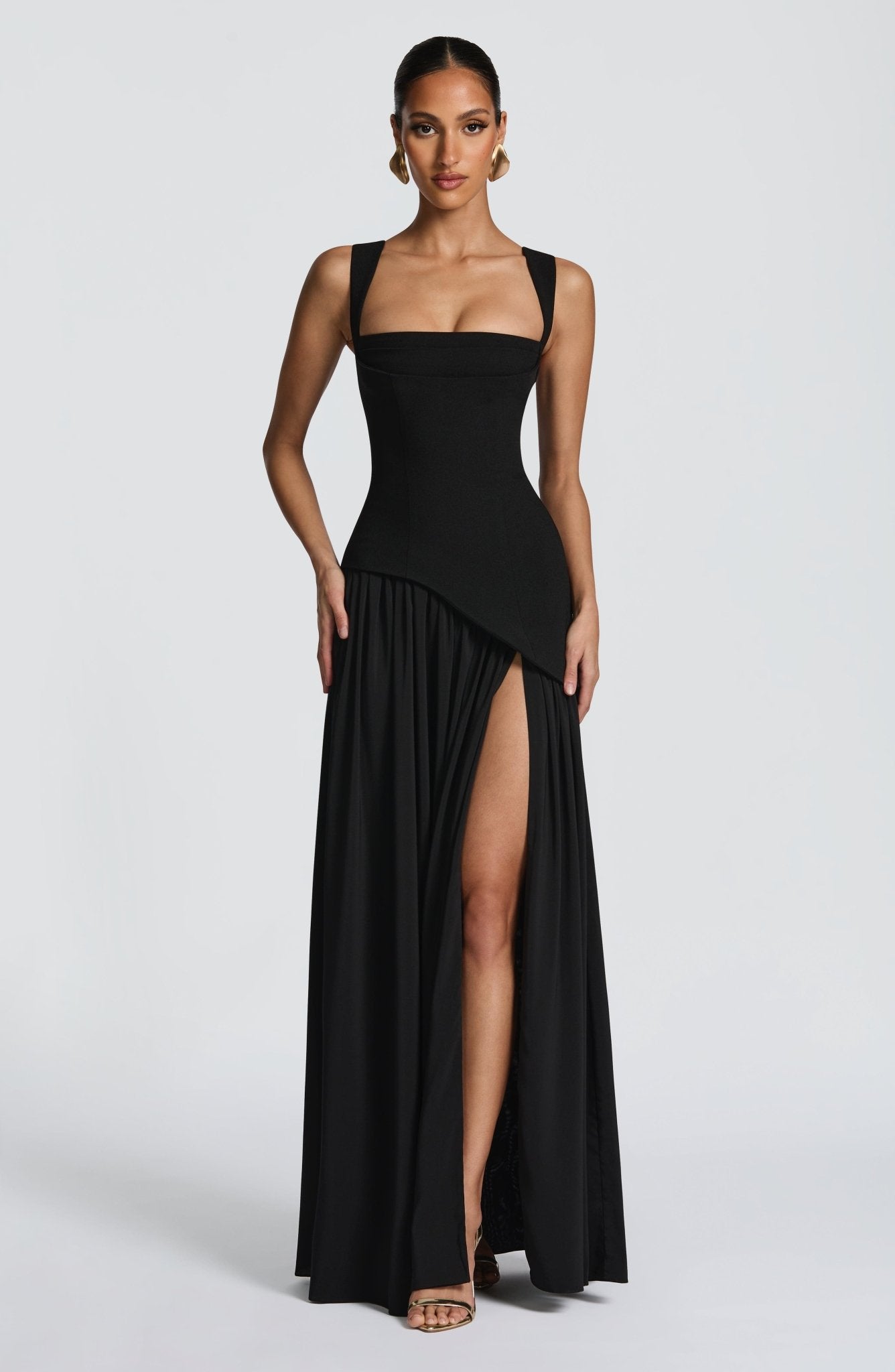 Tullulah Maxi Elbise - Siyah