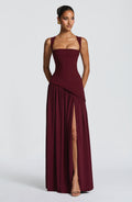 Tullulah Maxi Elbise - Kiraz Rengi