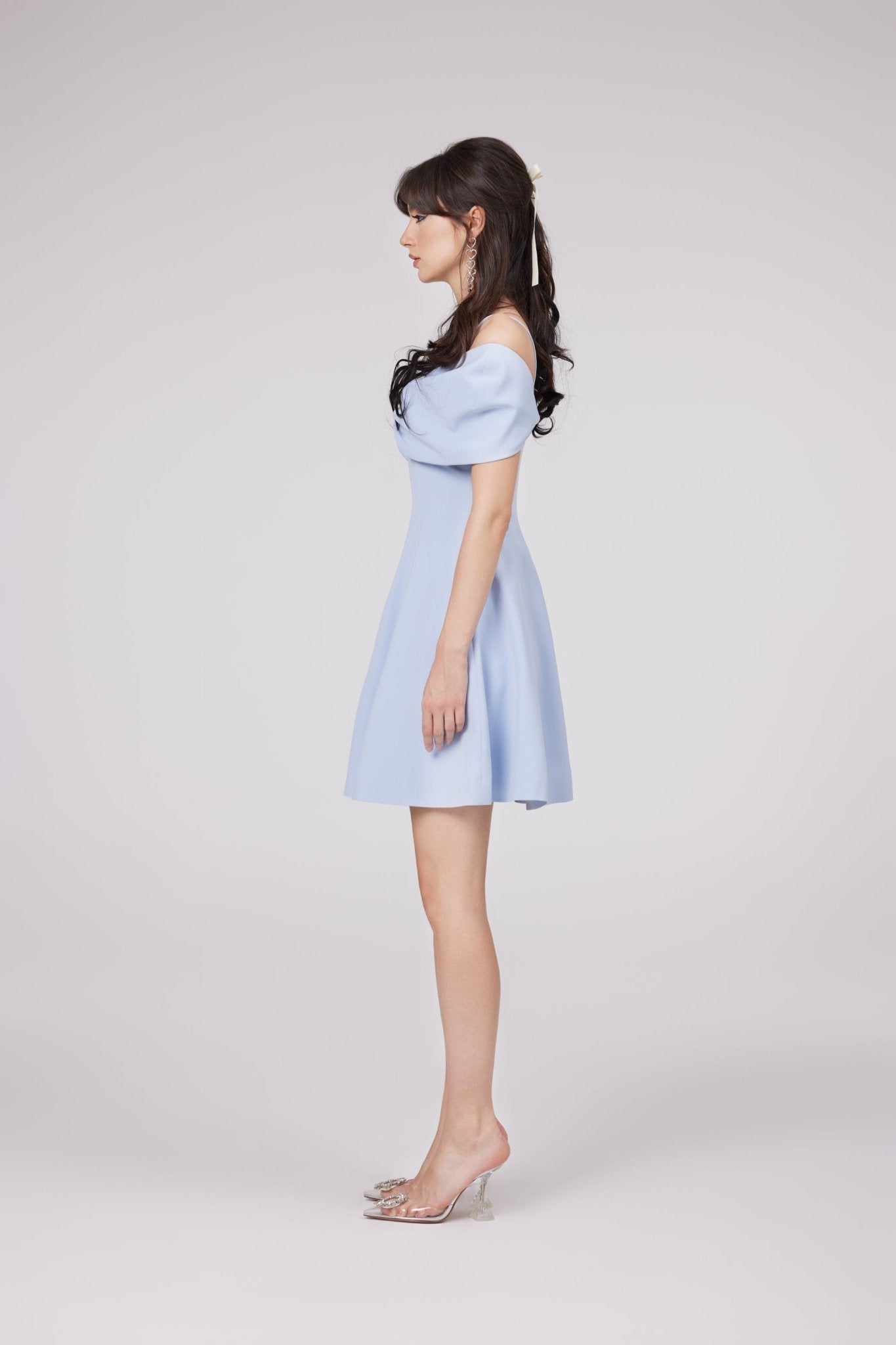 Valerie ilmekli kloş mini elbise