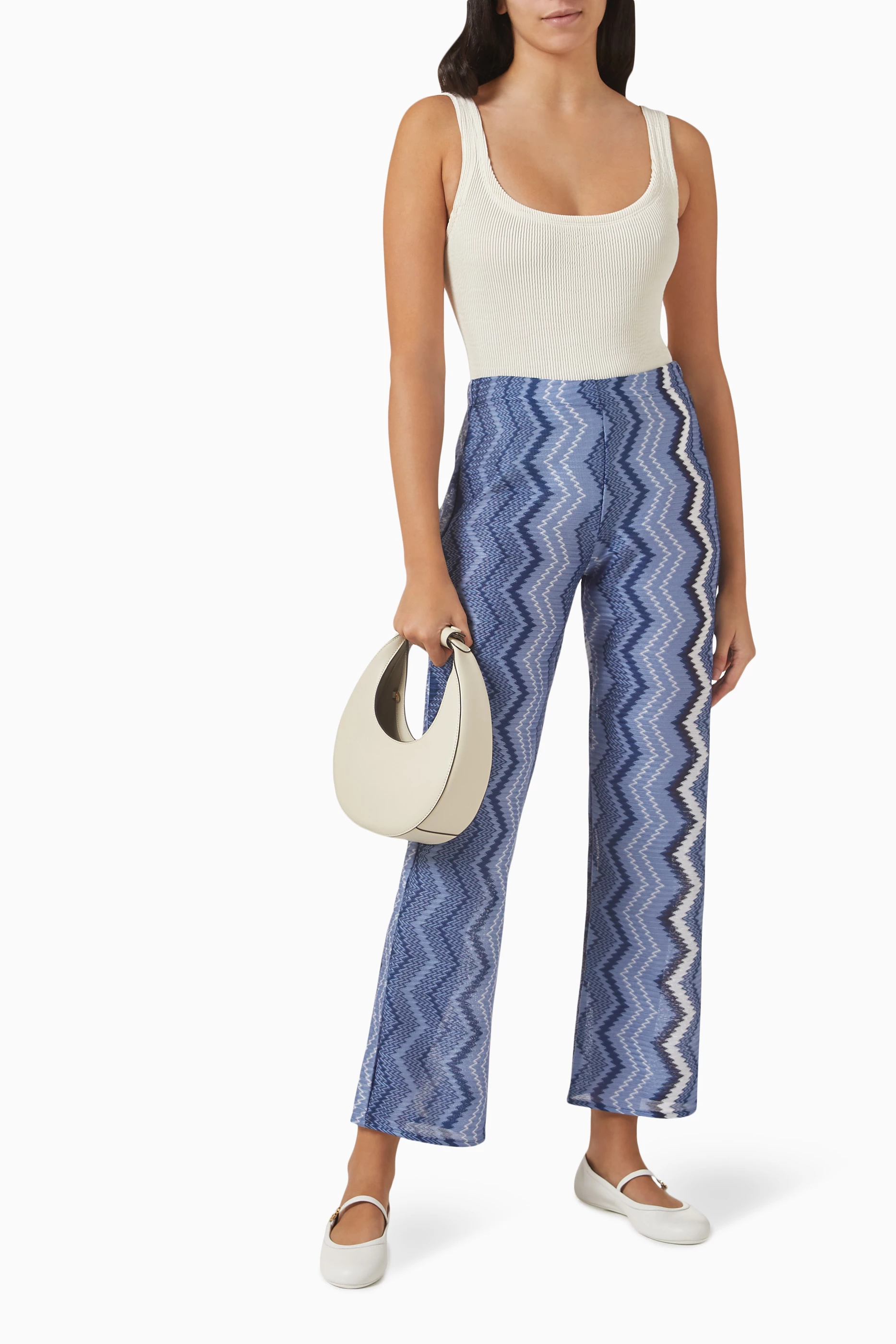 Beach Trousers In Blue Jasper