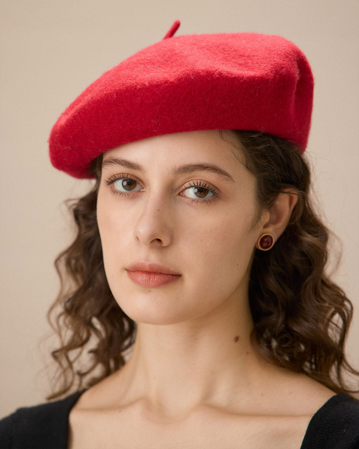 Klasik Yün Beret Şapka